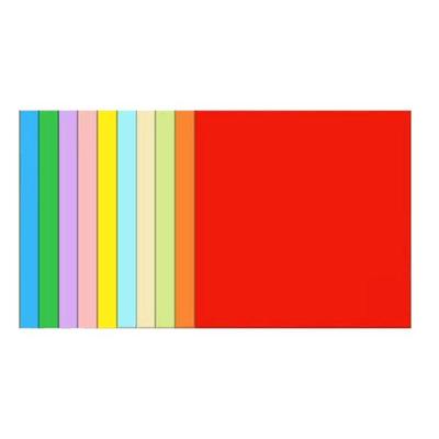 100 Pièces Papier Coloré Double Face Carré pour Enfants Projets d'Arts et d'Artisanat Scolaires