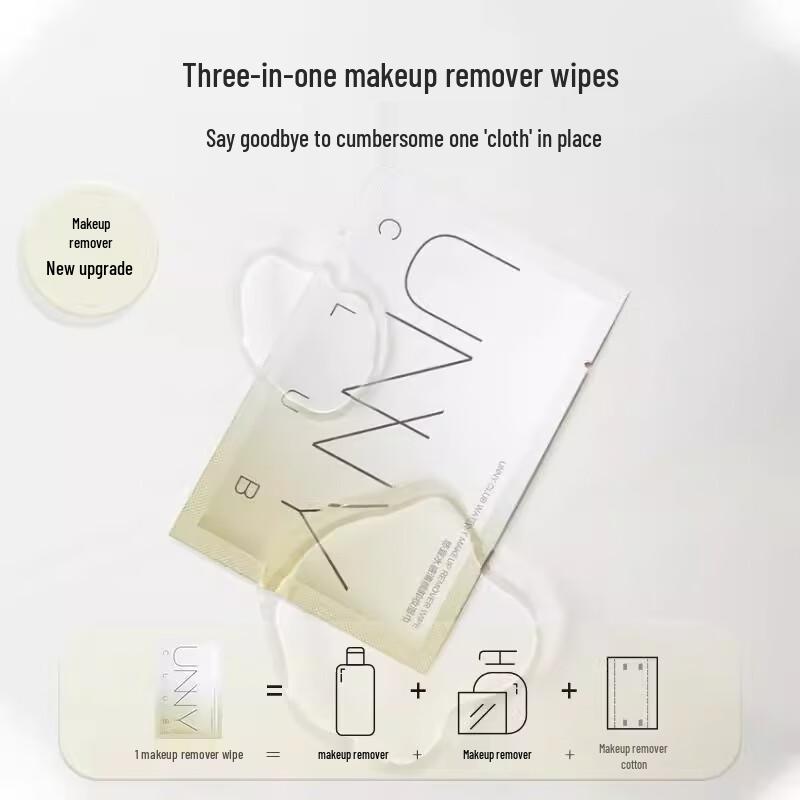 UNNY CLUB Individually Wrapped Makeup Remover Wipes