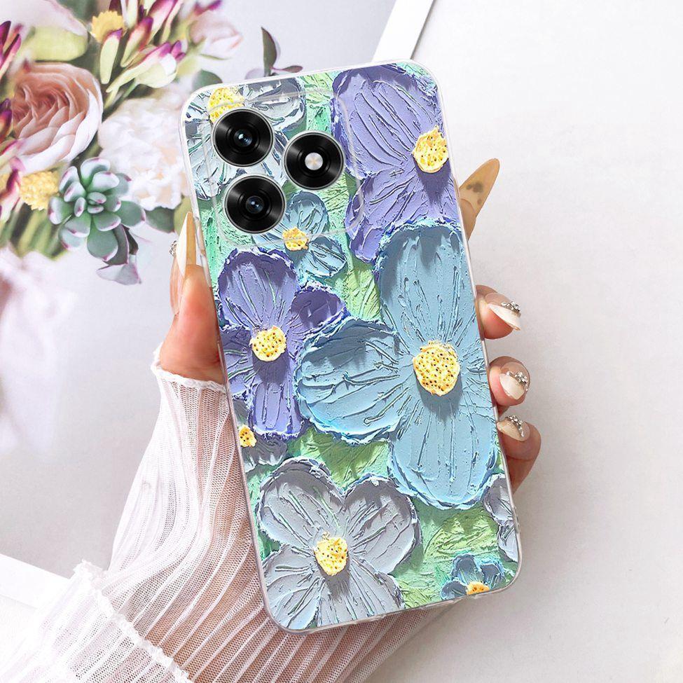 Etui na Honor X5C Plus Pokrowiec Przezroczysty Luksusowy Uroczy Kot Moda Motyl Fajny Malowany Obudowa Na Honor X5cPlus