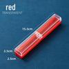 Refillable Ergonomic Fountain Pen for Students - Transparent Colored Plastic Design