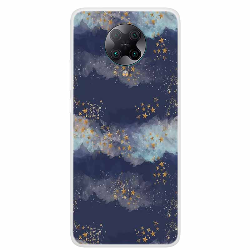 For Poco F2 Pro Case 6.67'' Clear Marble Soft TPU PocoF2 Pro F 2 F2Pro Phone Cover For Xiaomi Poco F2 Pro Shells Cartoon Fundas