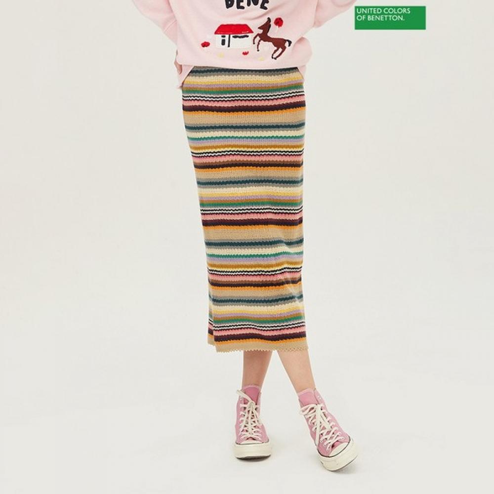 

[Benetton] Benetton Nicola Skirt Bask02411 MU_multi/OS