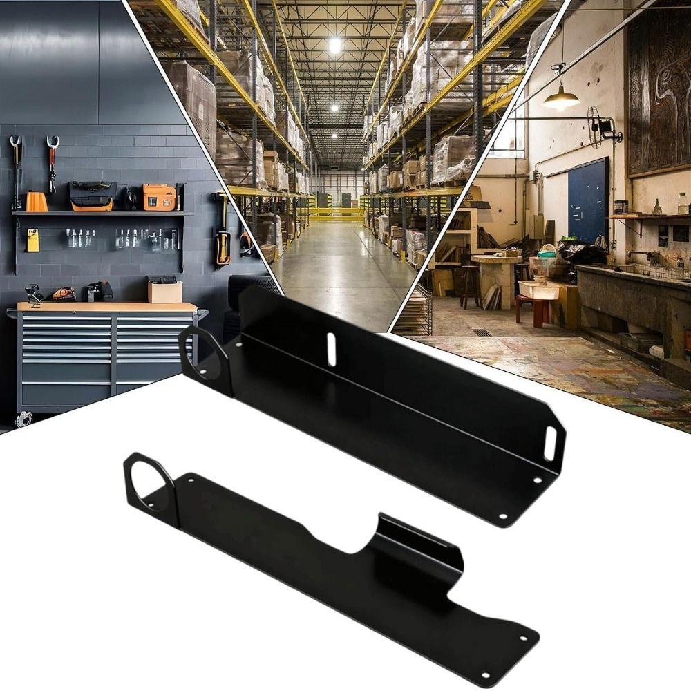 2pcs Heavy Duty Jack Stand Wall Mount Space Saving Metal Brackets Garage Tool Organizer Secure Mount Wall Mount