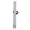 Durable 12 Inch Steel Ruler Silver Aluminum Alloy Metric Imperial Ruler 30cm Aluminum Alloy Ruler Home Improvement