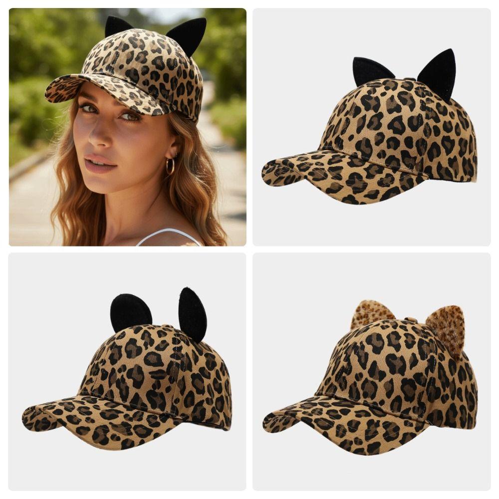 Breathable Duckbill Hat Adjustable Sun Hat Fashion Cat Ears Baseball Cap Four Season