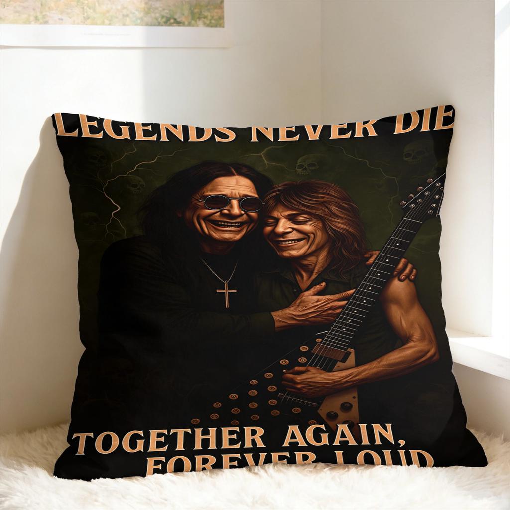 Pillow Case Ozzy Osbournes Band Design Pillow Cover For Sofa Bedroom Home Decor Novelty Pillowcases