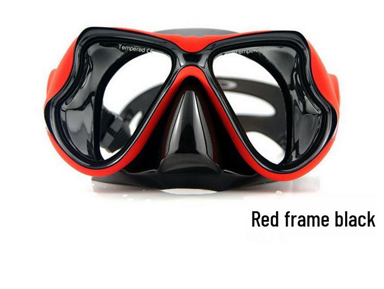 Large Frame Myopia Diving Mask with Tempered Glass and Liquid Silicone