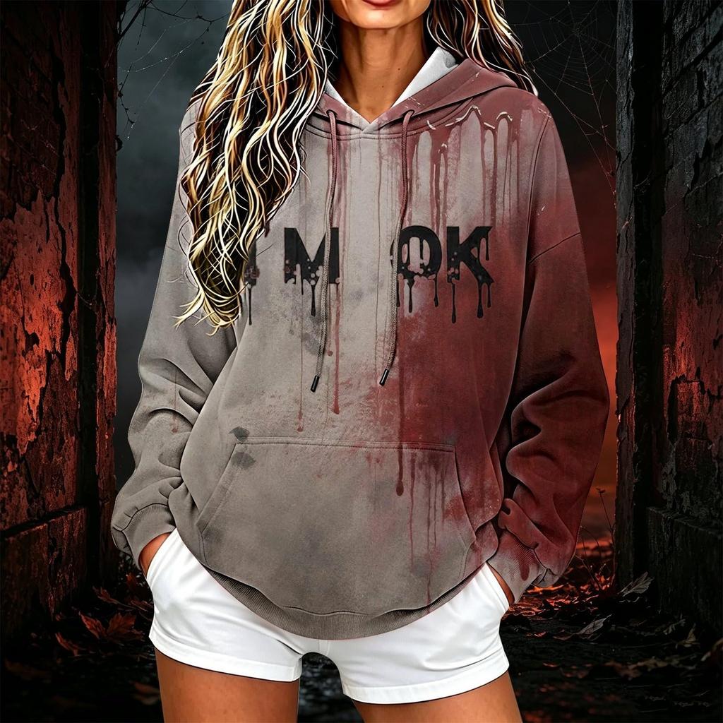 Women's Fashion Hooded Long Sleeve Sweatshirt