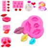 Silicone Mold Chocolate Red Lip Shape Fondant Cake Candy Biscuits Moulds DIY Baking Decorating Tool for Dessert Cake