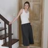 Elssibeui Midi Denim Pants_Charcoal