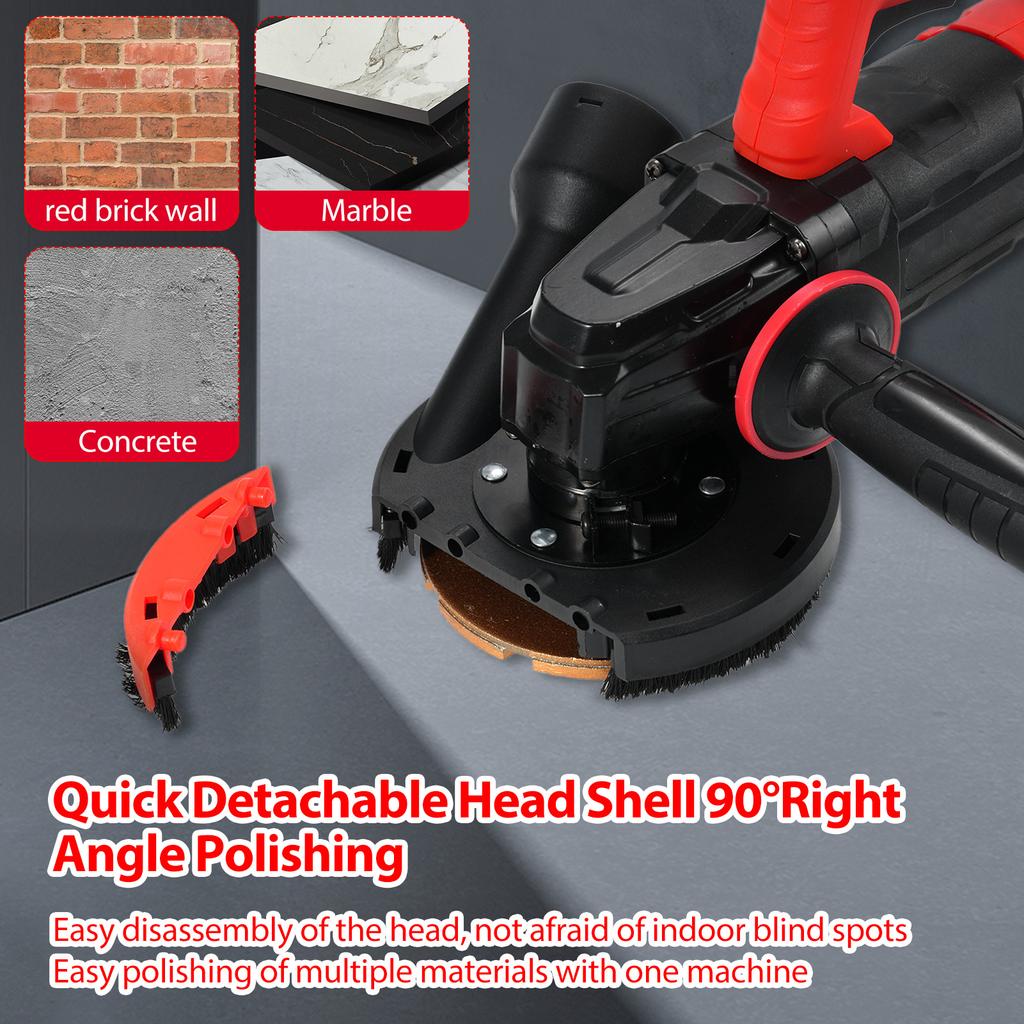 GS8115 Mała przenośna przemysłowa polerka do podłóg i ścian, przenośna szlifierka krawędzi i polerka
