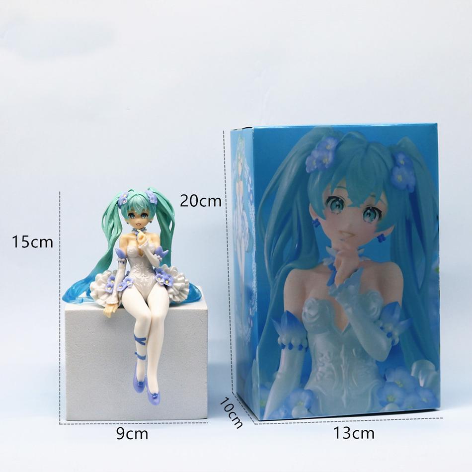 Hatsune Miku Desktop Adorable Action Model 11cm Neko T-Shirt Ver. Anime Figurine Kawaii Girl Figure Toy Present