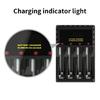 Compactly AA 3A Battery Charger Charging Hubs With USB Port And Individual Slot Charging Capability Auto Stop Function