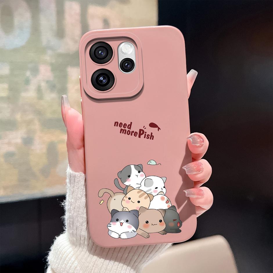 Case For Oppo Reno15 Pro Reno15F Cute Cartoon Dinosaur Silicone Protective Bumper Cover For OppoReno15 15Pro Anti Scratch Fundas