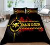 3D Duvet Cover Skeleton Home Bedding Set Microfiber Polyester Children Teen King Double Size Cool Quilt Cover