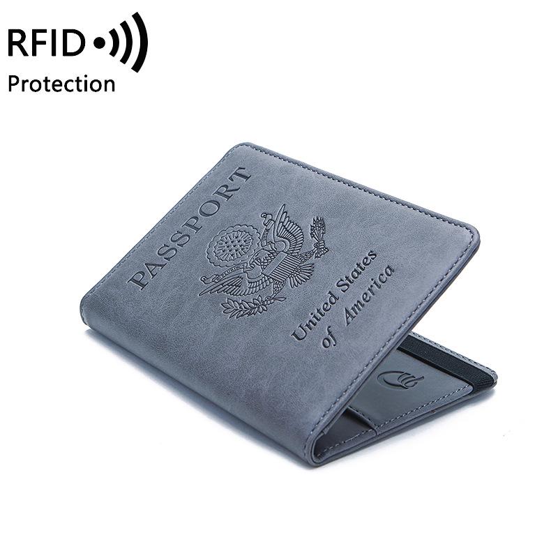 

Hot Sale Passport Clip Multifunctional Ticket Card Document Storage Bag Travel Passport Case сірий колір