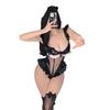 Sexy lingerie sexy uniform seduction cute bow leather jacket dead library water onesie set