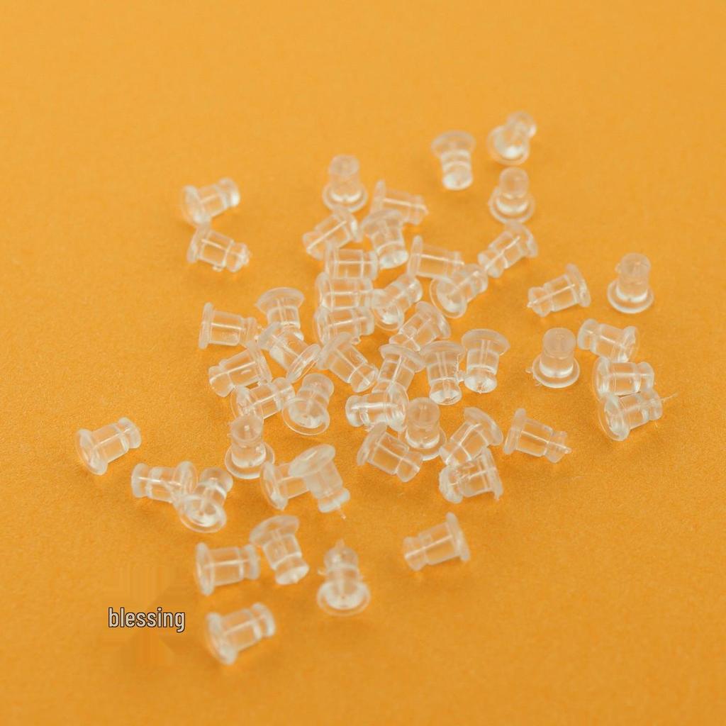 I-Shaped Silicone Earring Backs: Transparent Stoppers for Stud Earrings