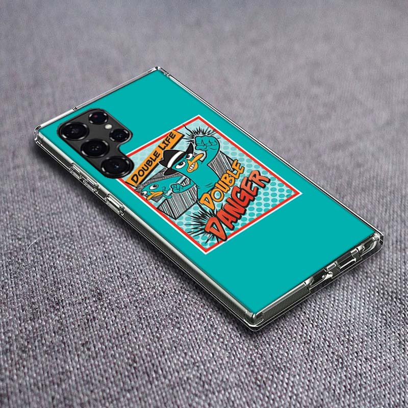 

Мультяшный утконос Перри Чехол для телефона Samsung Galaxy S24 S23 S21 S20 FE S22 S26 Ultra S25 Edge S10 Plus Прозрачный ТПУ Чехол Samsung S24 FE