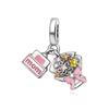 Ahthen Copper Bead Charms Flower Envelope Charm Fit Snake Chain Bracelets Necklaces for Women Jewellery Making
