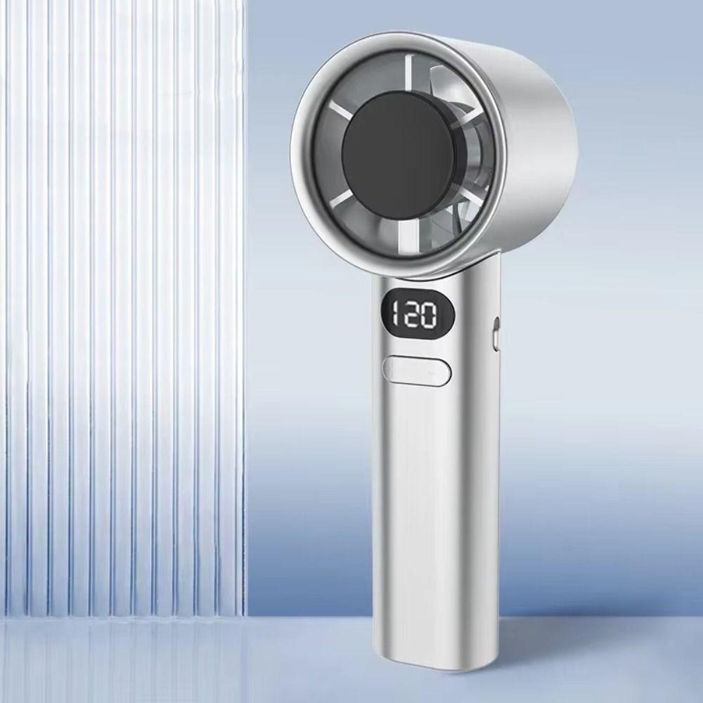 USB Rechargeable Small Electric Fan 120 Gears Adjustable Desktop Fan Handheld Fan  Student