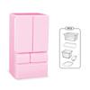 1:12 Dollhouse Miniature Refrigerator Simulation Home Appliances Model Home Decor Toy Doll House Accessories