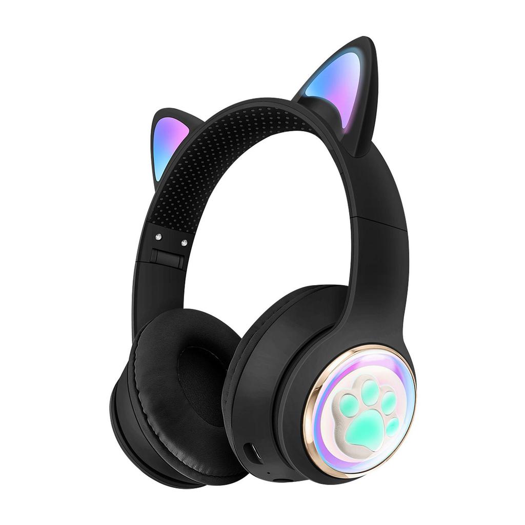 AKZ-62 Luminous Cat Ear Bluetooth Gaming Headset with Heavy Bass