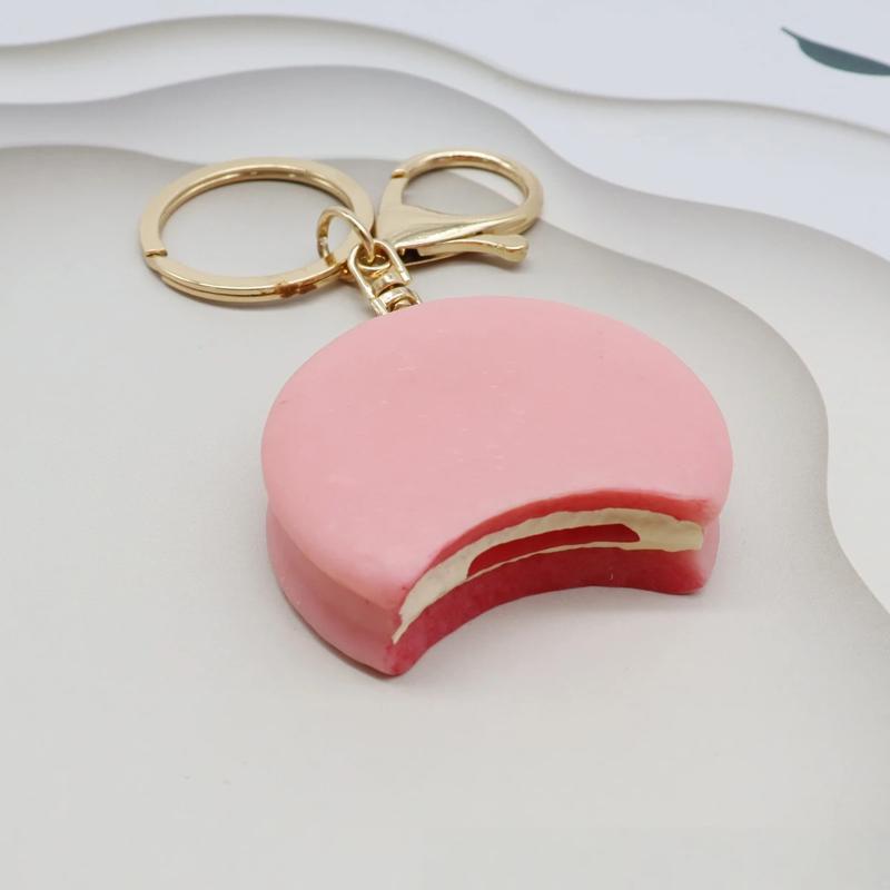 1Pcs Cute Ice Cream Keychain Mini Simulation Chocolate Pendant Versatile Bag Charm For Daily Decoration