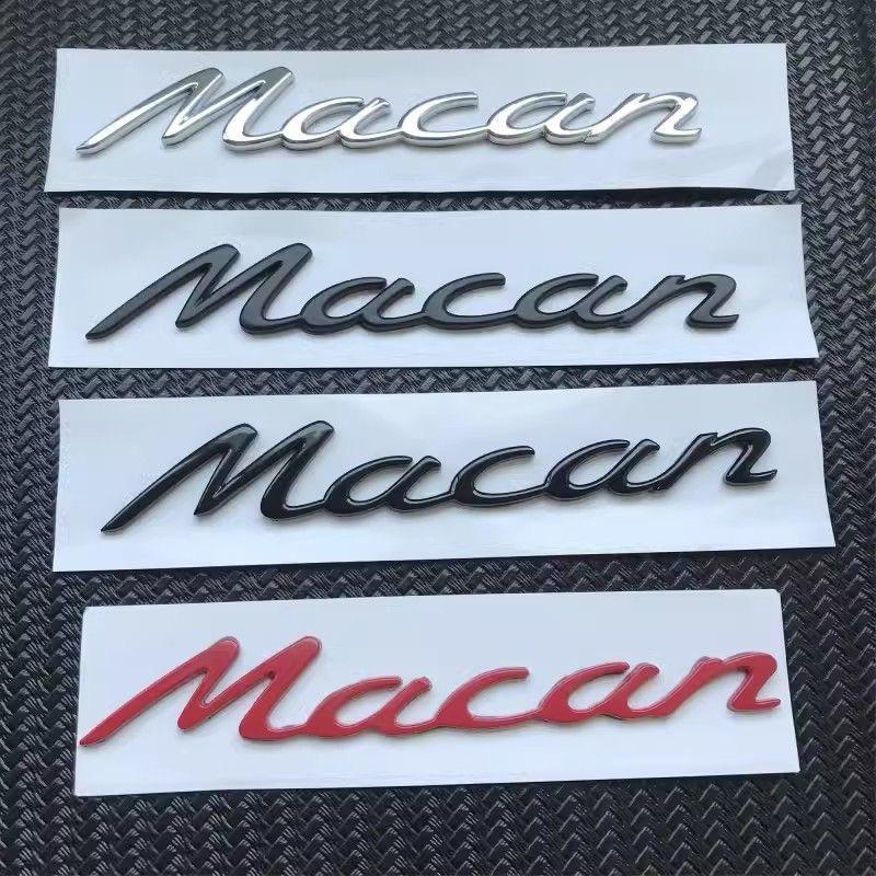 Emblema Auto 3D Lettere Decorative per Bagagliaio Posteriore Accessorio per Porsche Panamera Cayman Boxster Cayenne Macan GTS Taycan Turbo