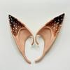 1 Pair Elf Ears Plastic Fairy Pixie Ears Soft Pointed Fake Ears Reindeer Cosplay Costume for Halloween Christmas Party Accessory