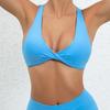Women's European & American Style Sports Bra: Shockproof Running & Yoga Vest with Chest Pad, Stylish Back Design