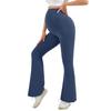 European & American High-Waisted Maternity Support Pants, Nylon Stretch, Micro-Flare, Plus Size, Versatile Outerwear JL13