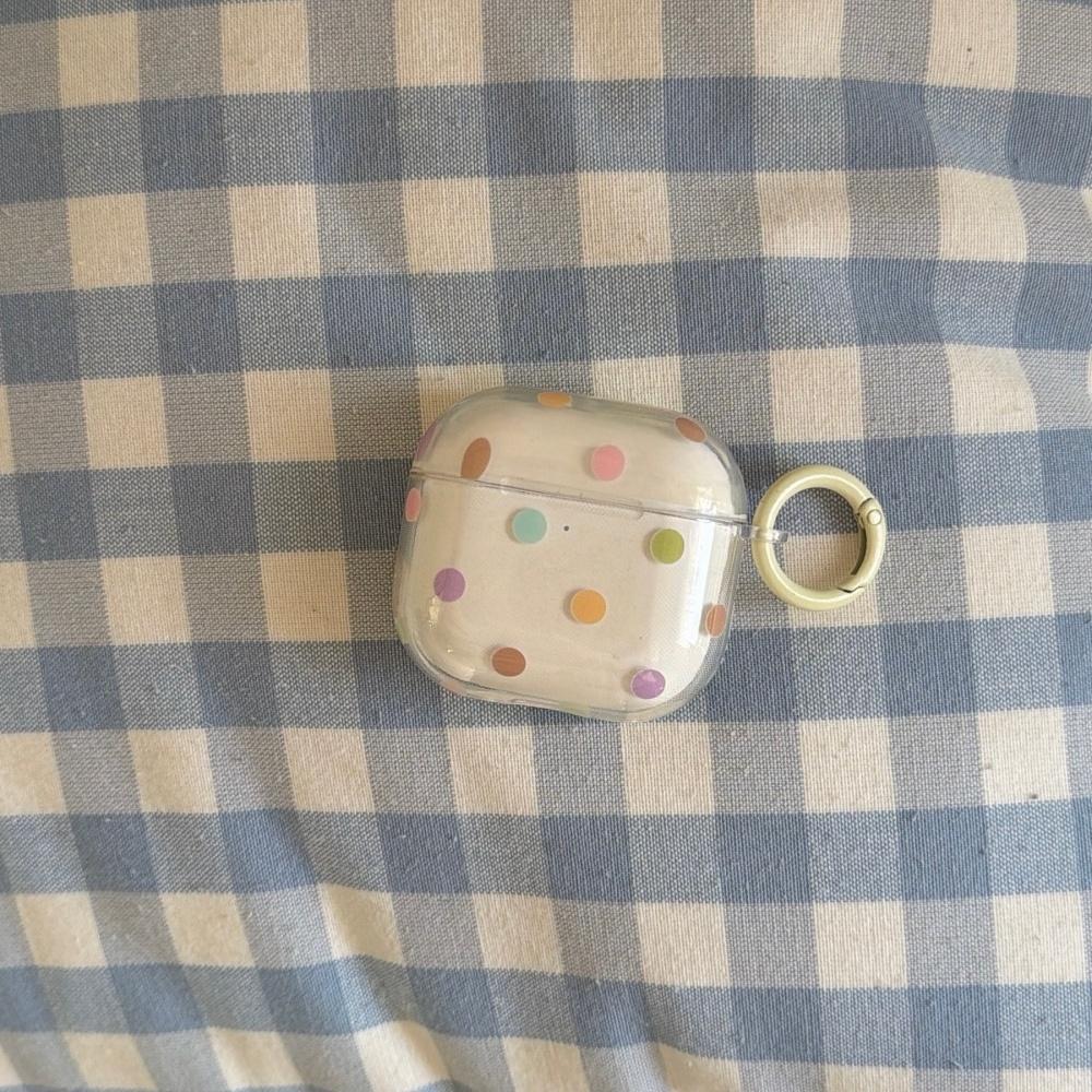 Clear and Playful Color Cute Polka Dots for AirPods Protective Case Pro Protective Case AirPods3 Earphone Case