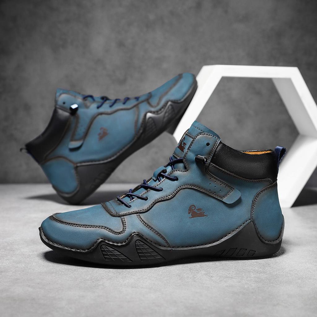 Popular men's casual shoes short boots independent station outdoor casual men's boots trendy men's shoes Martin boots