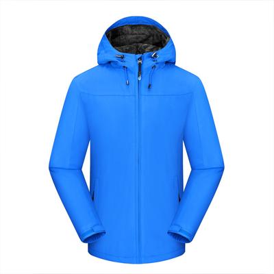 Fleece Jacket Men's and Women's Winter Outdoor Fleece Thickened Jacket Men's Casual One-piece Hooded Jacket
