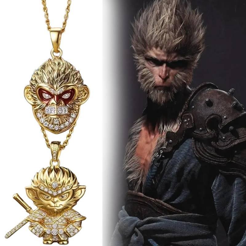 Myth Wukong Black Pendant Necklace Jewelry Accessories Game Gift Peripheral