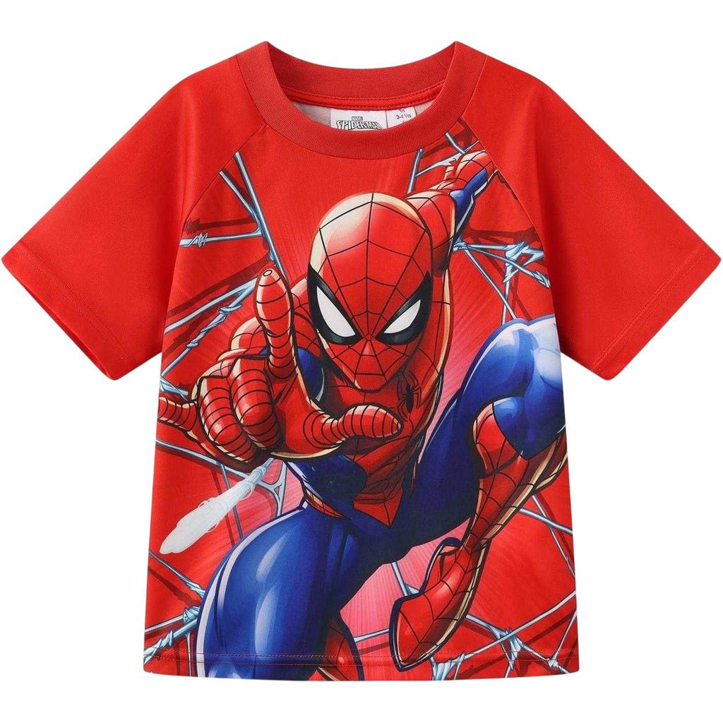 Spider-Man Childrens/Kids Crew Neck Short-Sleeved T-Shirt & Shorts Set