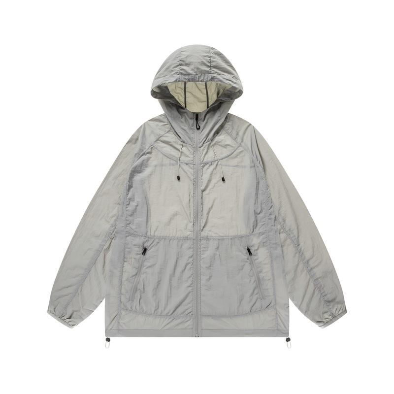 1011 Summer nylon hooded outdoor climbing fishing sunscreen clothing men's thin micro-elastic skin clothing breathable jacket women