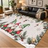 Christmas Theme Floor Carpet, Soft Area Rug, Xmas Indoor Home Holiday Decoration
