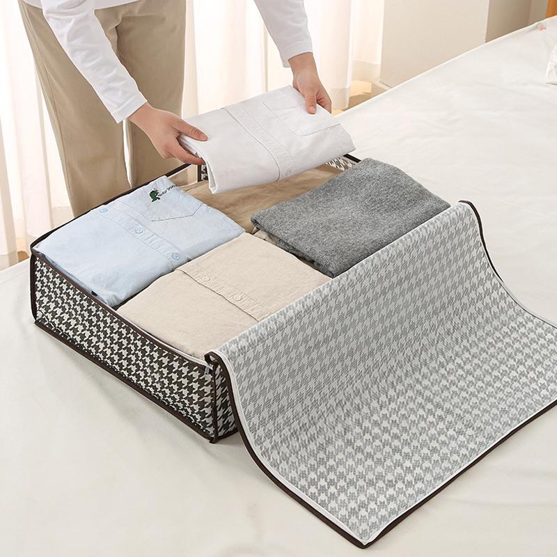 Underbed Storage Bag Large Capacity Transparent Foldable Clothes Quilt Pillow Wardrobe Organizer Sundries Storage Bag