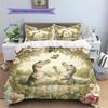 Crocodile Pattern Bedding Home Decoration Birthday Gift (1 * duvet cover + 2 * pillowcase, without core)