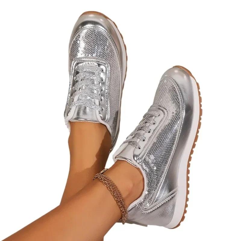 Women's Shoes 2024 New Hot Selling Fashionable Casual Lace Up Sports Shoes Autumn Outdoor Breathable Women's Vulcanized Shoes