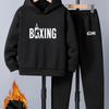 Children's Clothing Fashion Boys Printing Versatile Simple Hooded Suit Casual Comfortable Clothing Sets Boys