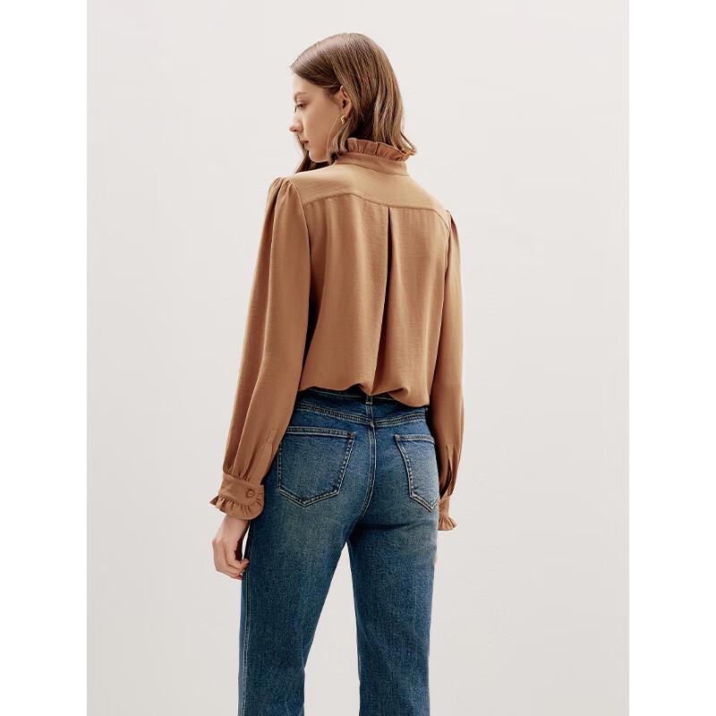 Women's Retro Palace Style Round Neck Blouse