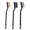 Stainless Steel Wire Brush Set, 3-Piece Set, for Metal Brushes, Rust and High-Intensity Cleaning (Tricolor, 3-Piece Set)