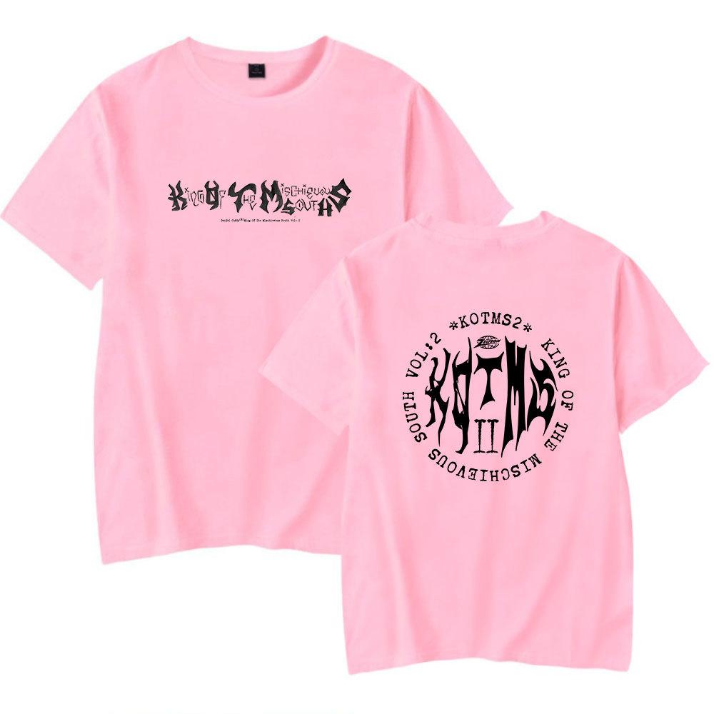 New Design TShirt Denzel Curry Clothing Trendy Tees Loose Casual Crewneck Tops for Women Men Short Sleeve XXS розовый 1450₽