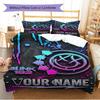 Name Custom blink-182 Pattern Bedding Set Quilt Cover Pillowcase Home Decor Gift (1 * duvet cover + 2 * pillowcase, without core)
