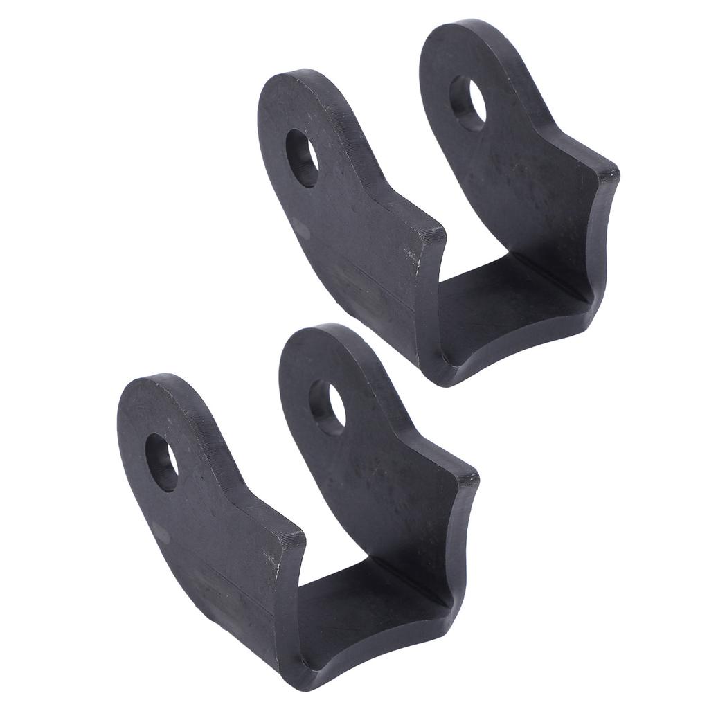 1 Pair Weld On Shock Bracket Steel Enhanced Performance Curved Car Axle Shock Mount for Off Road Trailer Sedan
