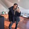 European and American women's clothing keeps warm and closes the waist, long sleeves tie the waist, solid color fashionable autumn and winter