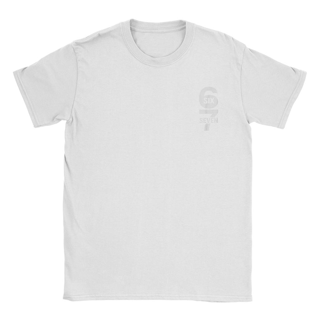 Men's T-Shirt Six Seven 6 7 Meme Vintage Pure Cotton Tee Shirt Short Sleeve Gen-Alpha Slang T Shirt O Neck Clothes Plus Size